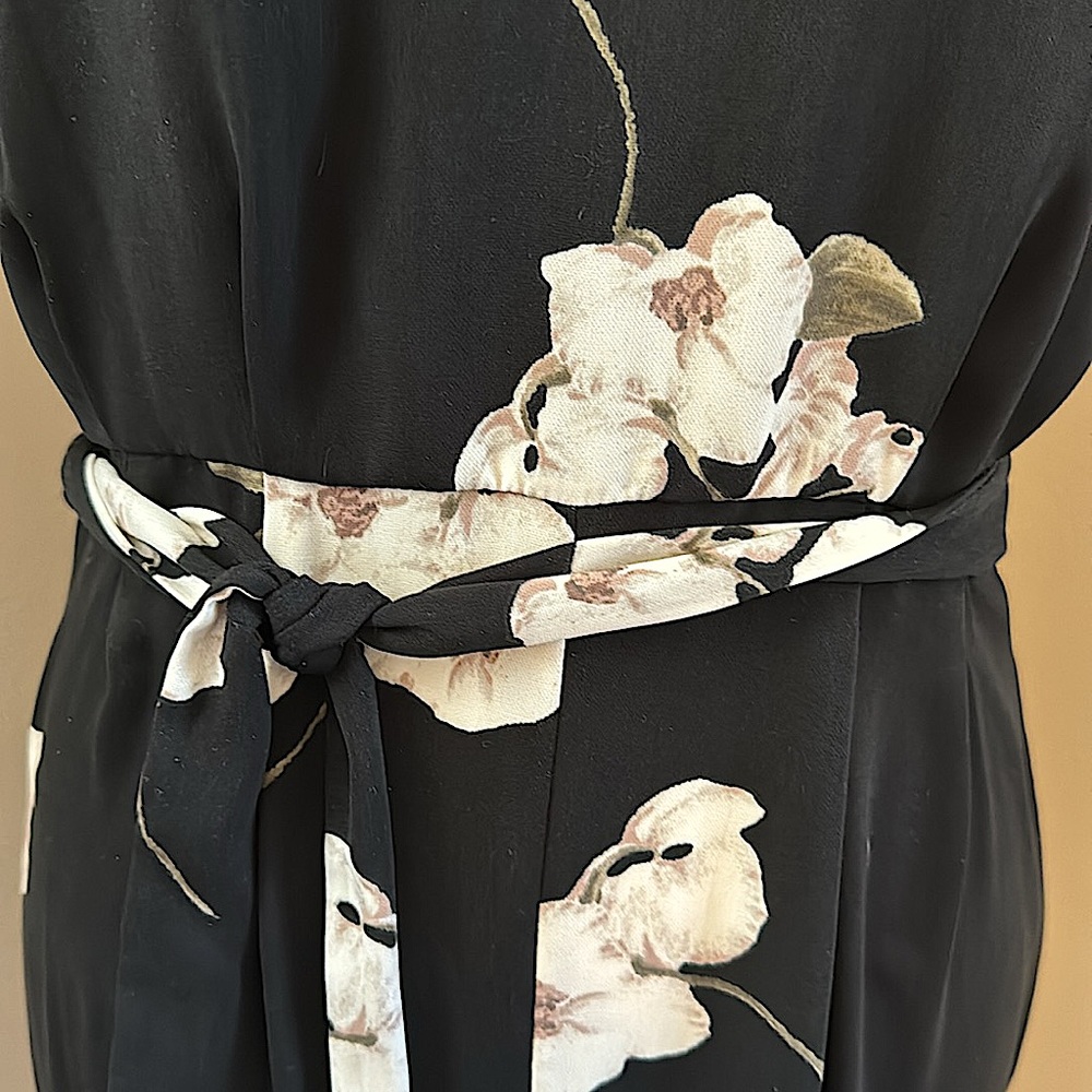 NWOT Dynamite Black & White Floral Jumpsuit - Picture 5 of 7